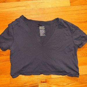 URBAN OUTFITTERS BDG GRAY CROPPED TSHIRT